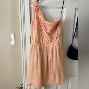 Ark & Co Peach Satin Dress